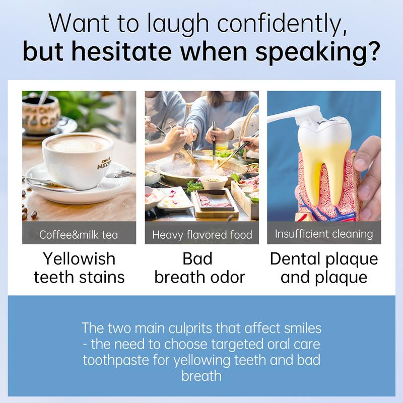 Blispring Peach Chewing Gum Toothpaste - Brightening Oral Care for Sensitive Teeth, Removes Stains & Freshens Breath with a Delicious Peach Flavor