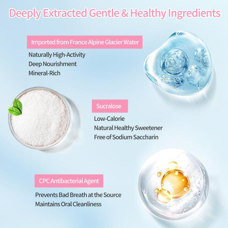 Blispring HEY!DD Probiotic Breath Spray - Fruity Floral Peach Blossom Flavor for Gentle Hydration and Lasting Freshness on the Go