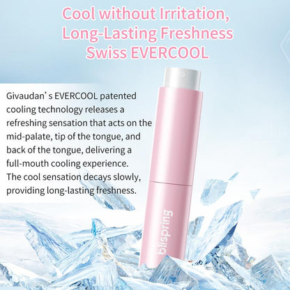 Blispring HEY!DD Probiotic Breath Spray - Fruity Floral Peach Blossom Flavor for Gentle Hydration and Lasting Freshness on the Go