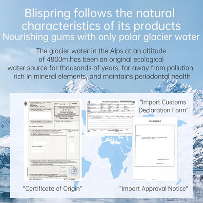 Blispring Peach Chewing Gum Toothpaste - Brightening Oral Care for Sensitive Teeth, Removes Stains & Freshens Breath with a Delicious Peach Flavor